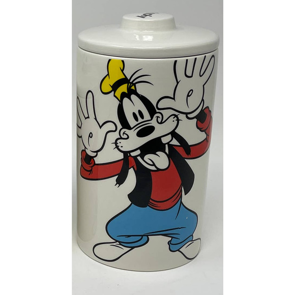 Disney Goofy Up Close Color Canister Jar Large 8" NEW - Picture 1 of 4